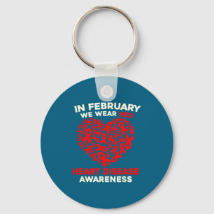 Heart Disease Awareness Go Red In February Health  Keychain