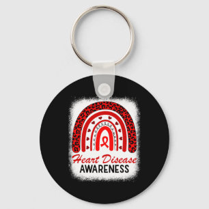 Heart Disease Awareness In February We Go Red Keychain