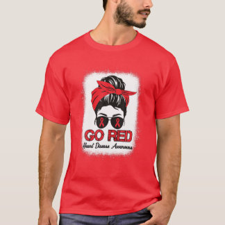 Heart Disease Awareness In February We Wear Red Me T-Shirt