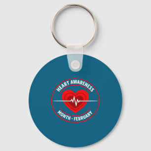 Heart Disease Awareness  Keychain