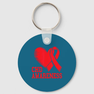 Heart Disease Awareness Keychain