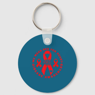 Heart Disease Awareness  Keychain