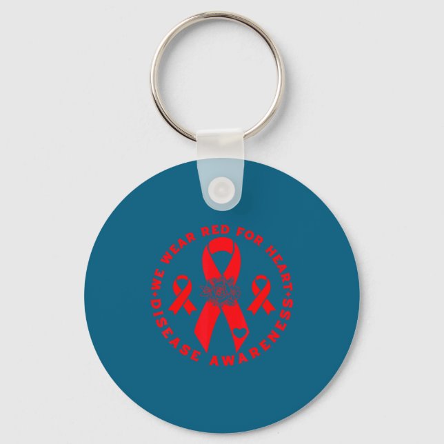 Heart Disease Awareness  Keychain (Front)