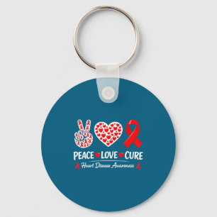 Heart Disease Awareness Keychain
