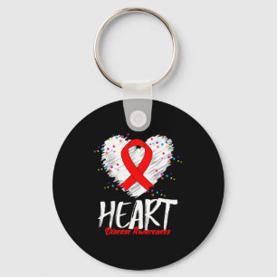 Heart Disease Awareness  Keychain