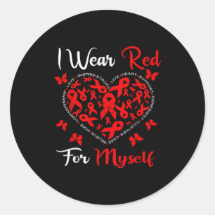 Heart Disease Awareness Month Open Heart Diseases Classic Round Sticker