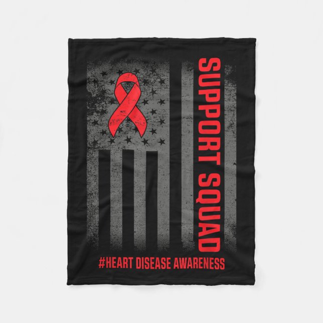 Heart Disease Awareness Month Open Heart Diseases  Fleece Blanket (Front)