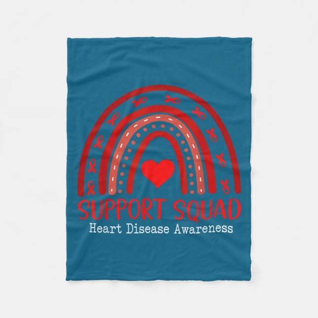 Heart Disease Awareness Month Open Heart Diseases  Fleece Blanket (Front)