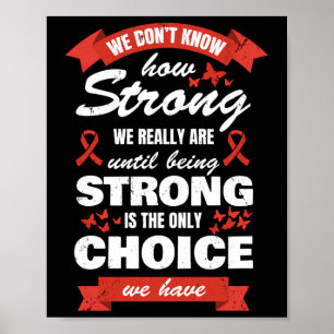 Heart Disease Awareness Month Strong Heart Health  Poster
