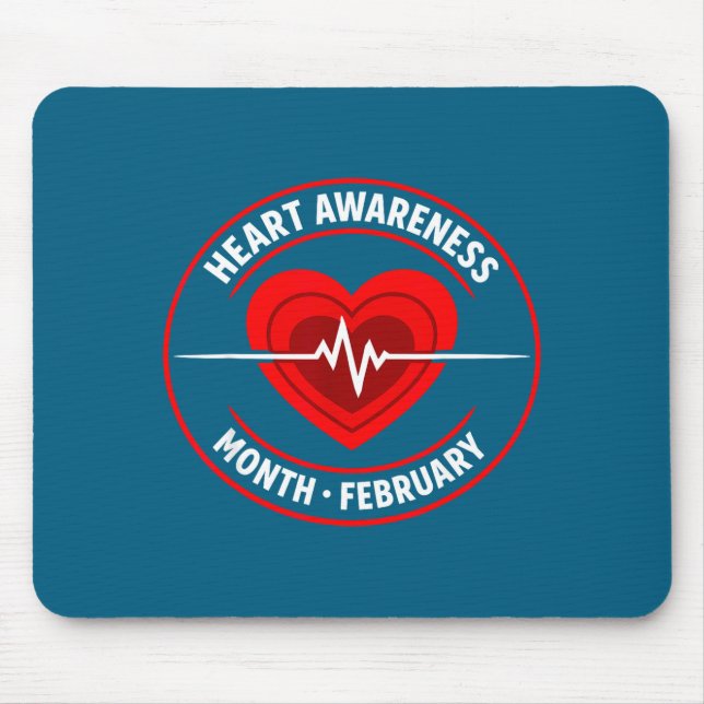 Heart Disease Awareness  Mouse Pad (Front)