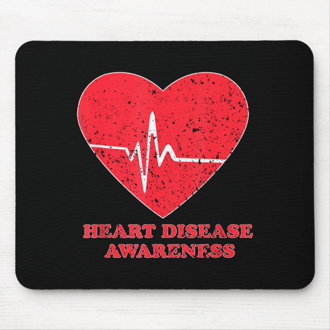 Heart Disease Awareness -national Wear Red Shirt D Mouse Pad (Front)
