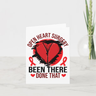 Heart Disease Awareness Open Heart Surgery  Card