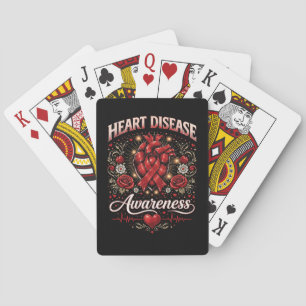 Heart Disease Awareness Playing Cards
