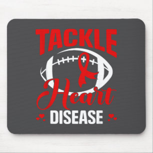 Heart Disease Awareness Red Heart Tackle Heart Dis Mouse Pad