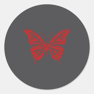 Heart Disease Awareness Red Ribbon &amp; Heart Hea Classic Round Sticker