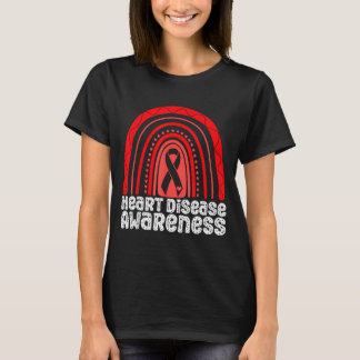 Heart Disease Awareness Red Ribbon Heart Attack Su T-Shirt
