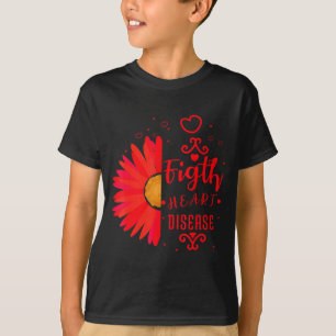 Heart Disease Awareness Red Ribbon Heart Attack Su T-Shirt