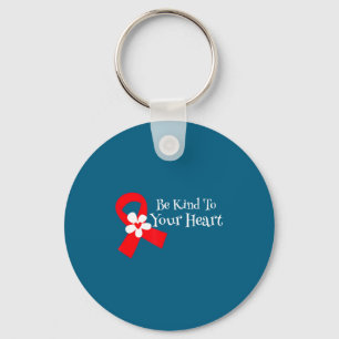 Heart Disease Awareness Shirt Heart Health Month  Keychain