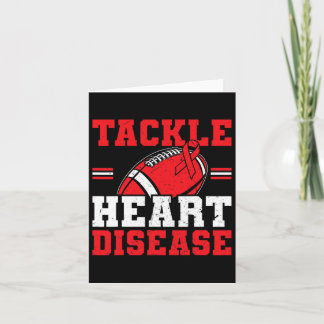 Heart Disease Awareness Tackle Heart Disease  Card