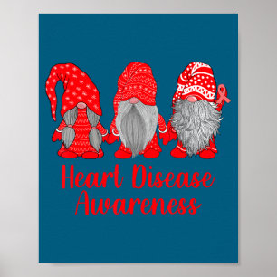 Heart Disease Awareness Wear Red In February Famil Poster