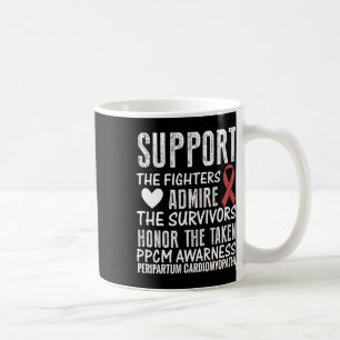 Heart Disease Awareness Women's Red-ribbon Saying  Coffee Mug