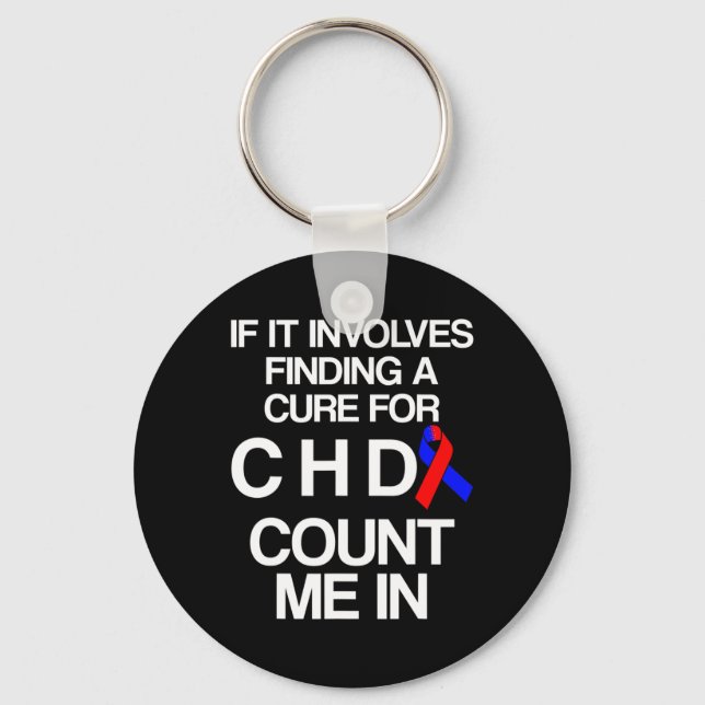Heart Disease Defect Survivor Chd Warrior  Keychain (Front)