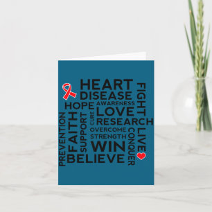 Heart Disease Month Suprt Walk Tee  Card