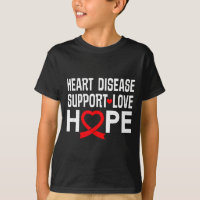 Heart Disease Suprt Love Hope Red Ribbon