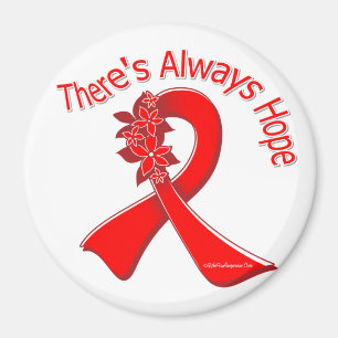 Heart Disease There's Always Hope Floral Magnet