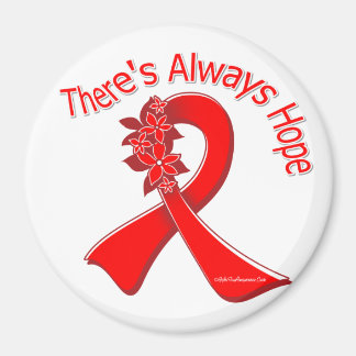 Heart Disease There's Always Hope Floral Magnet