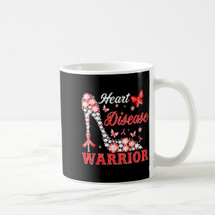 Heart Disease Warrior High Heel Red Heart Disease Coffee Mug