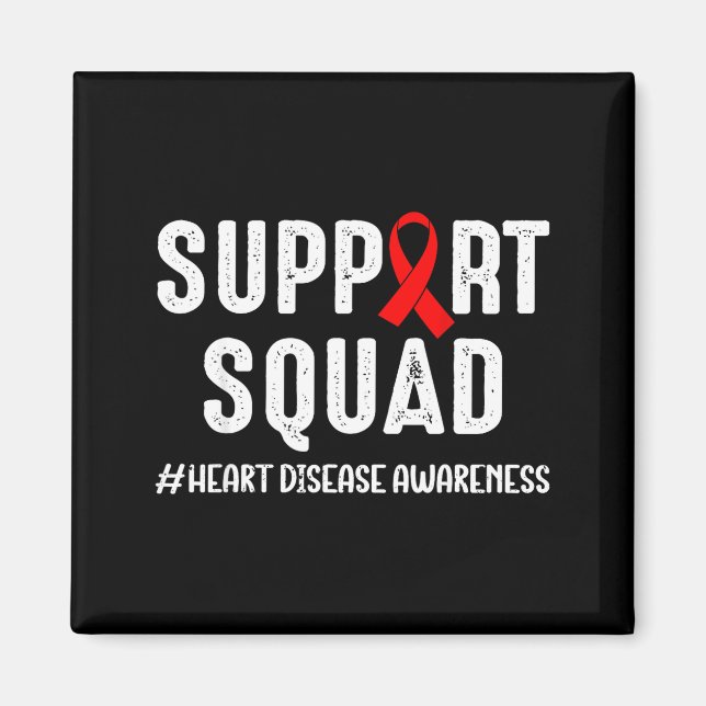 Heart Disease Warrior Support Squad Heart Disease  Magnet (Front)
