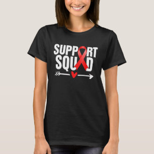 Heart Disease Warrior Support Squad Heart Disease  T-Shirt
