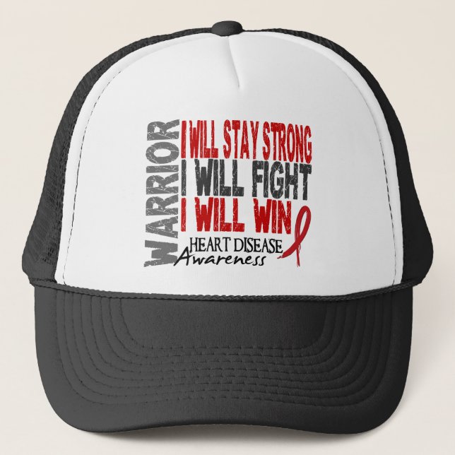 Heart Disease Warrior Trucker Hat (Front)