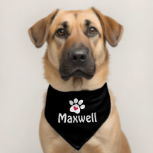 Heart Dog Paw Personalized