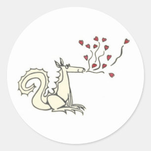 Heart Dragon Stickers