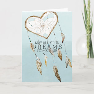 Heart Dream Catcher Card