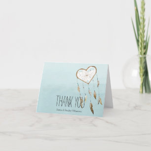 Heart Dream Catcher Thank you Card