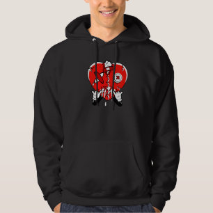 Heart Dripping Streetwear Chile Red 9s Matching Hoodie