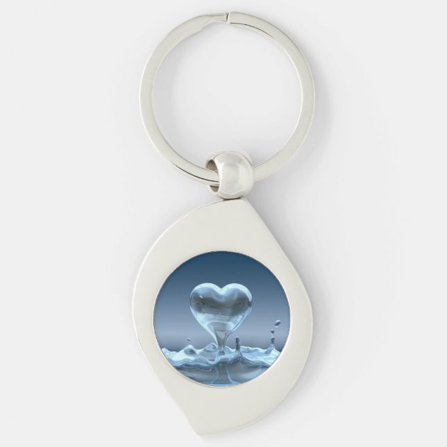Heart Drop Key Chain (Front)