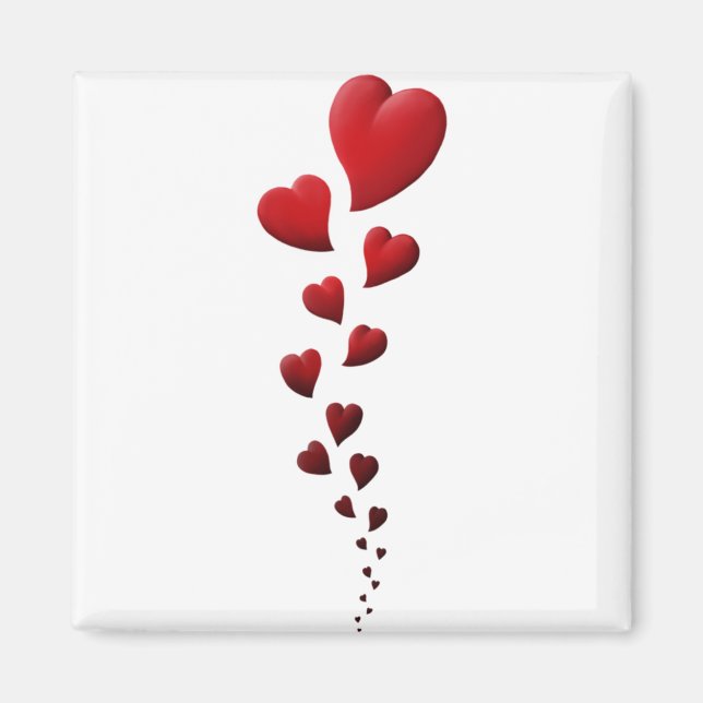 Heart Dsign, Valentine Day Gift, Gift for BF, GF Magnet (Front)