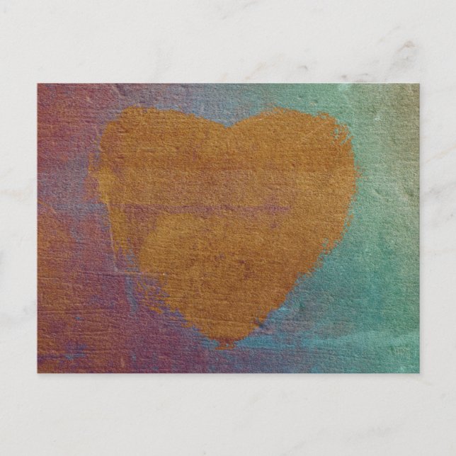 Heart Expression Art Postcard (Front)