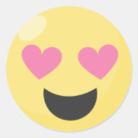 Heart Eye Love Emoji Stickers
