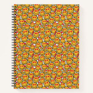 "Heart-Eyed Hijinks: Emoji Love Bomb" Notebook