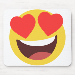 Heart Eyes Emoji Mouse Pad