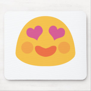 Heart Eyes Emoji Mouse Pad