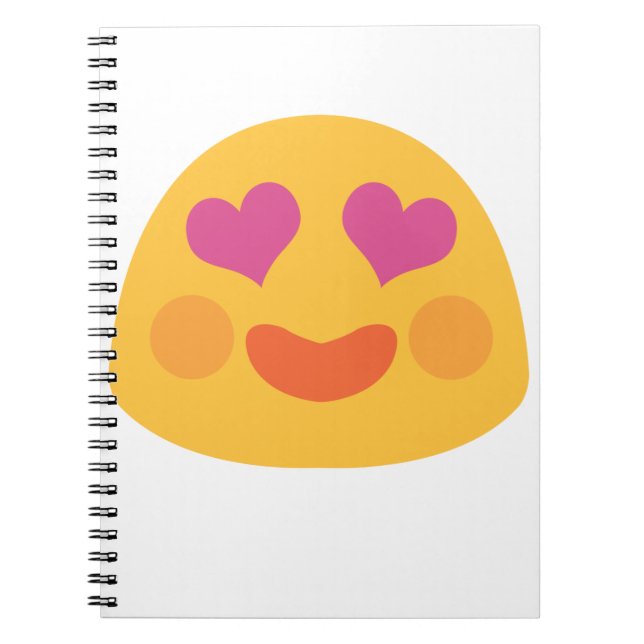 Heart Eyes Emoji Notebook (Front)