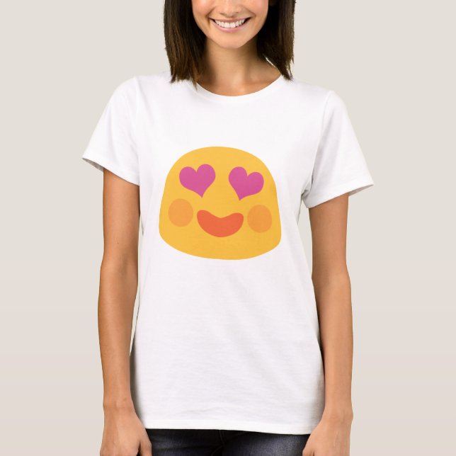 Heart Eyes Emoji T-Shirt (Front)