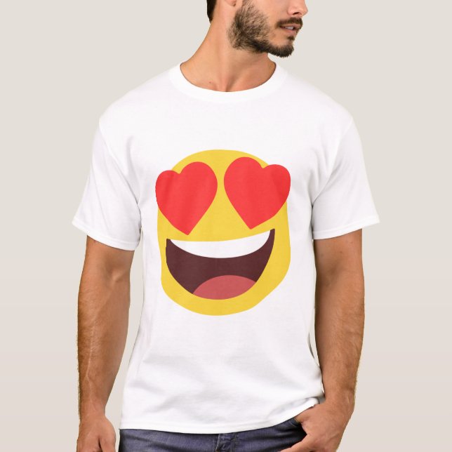 Heart Eyes Emoji T-Shirt (Front)