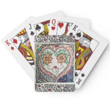 Heart Face Playing Cards